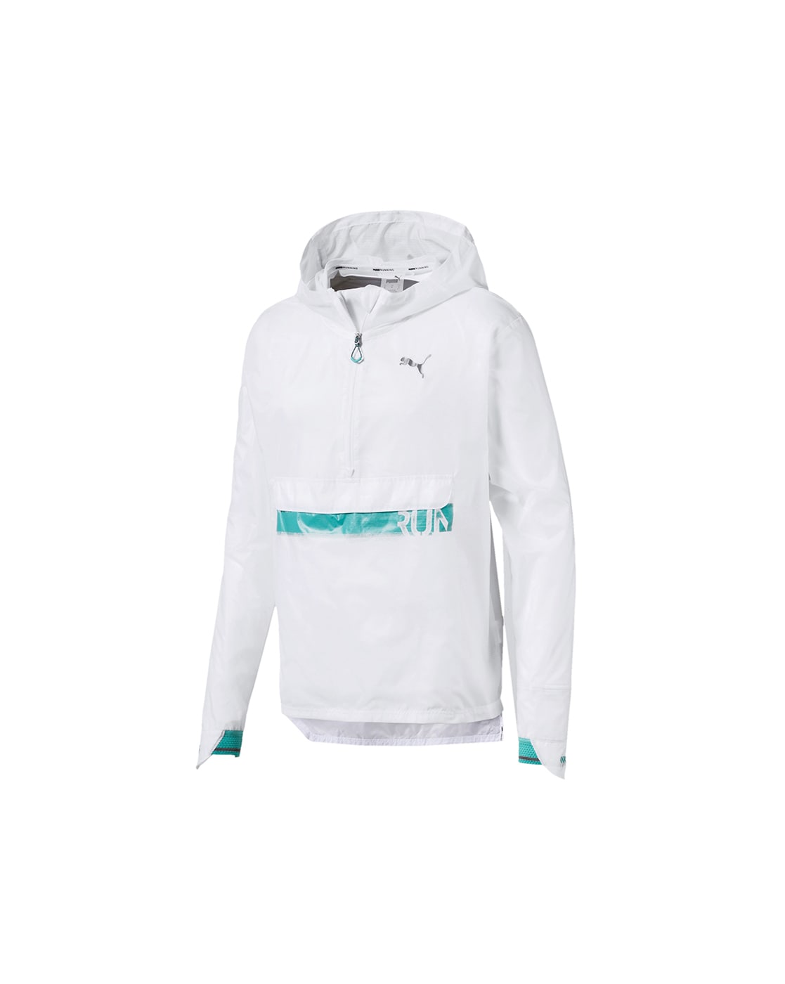 white zip front hoodie