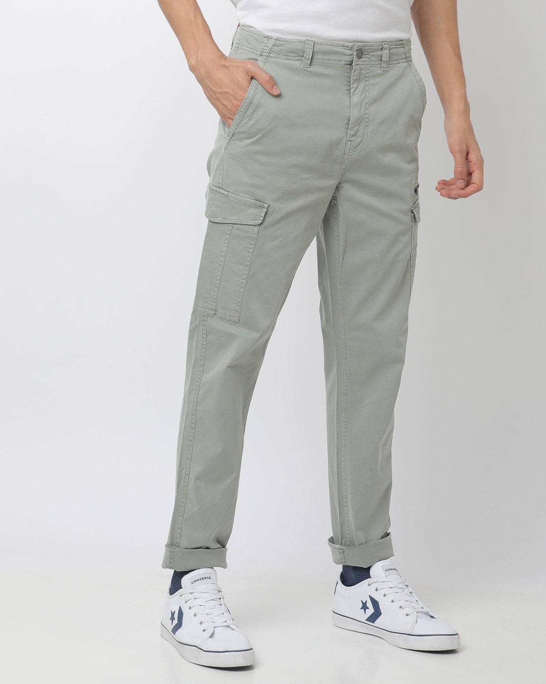 Buy Celio Solid Brown Cotton Cargo Pant at Amazon.in