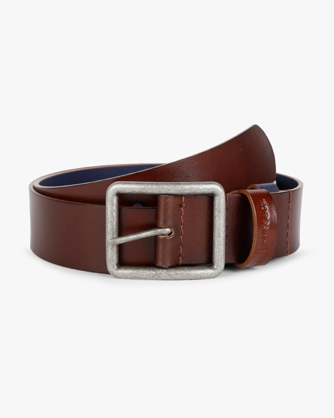 levi's brown leather belt