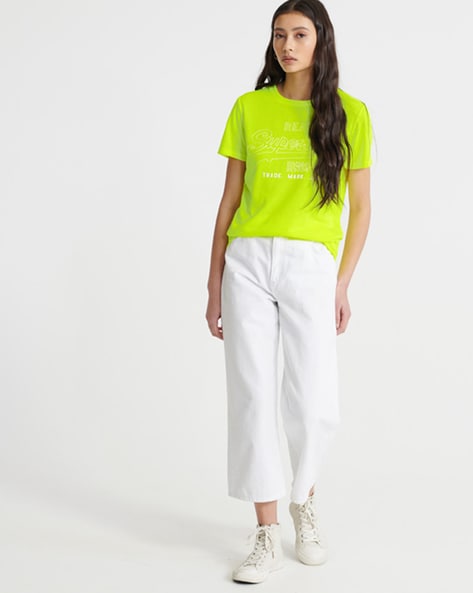 Buy Neon Green Tshirts for Women by 