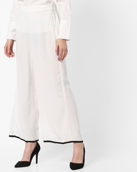 Flared Pants with Semi-Elasticated Waist Price in India