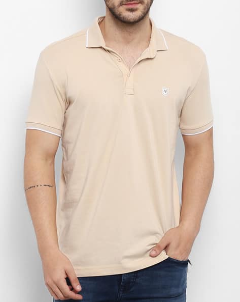 MUFTI Slim Fit Polo T-shirt with Branding