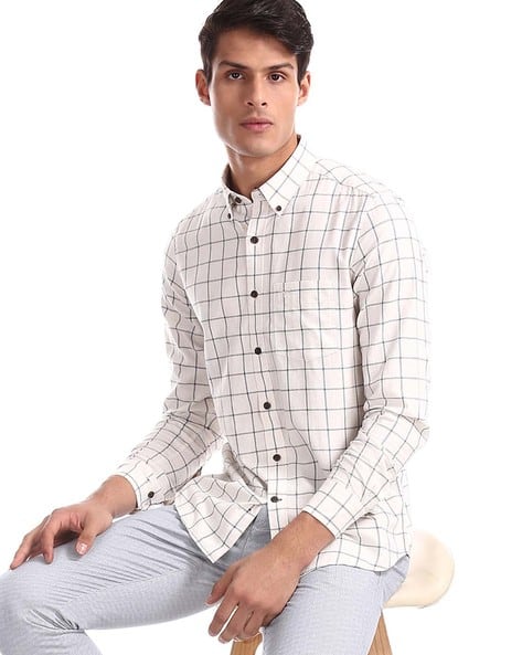 off white button down shirt