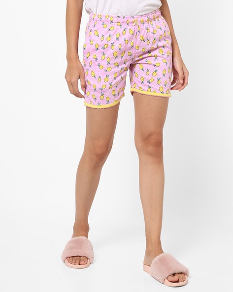 Out From Under Sweet Dreams Printed Lace-Trim Short