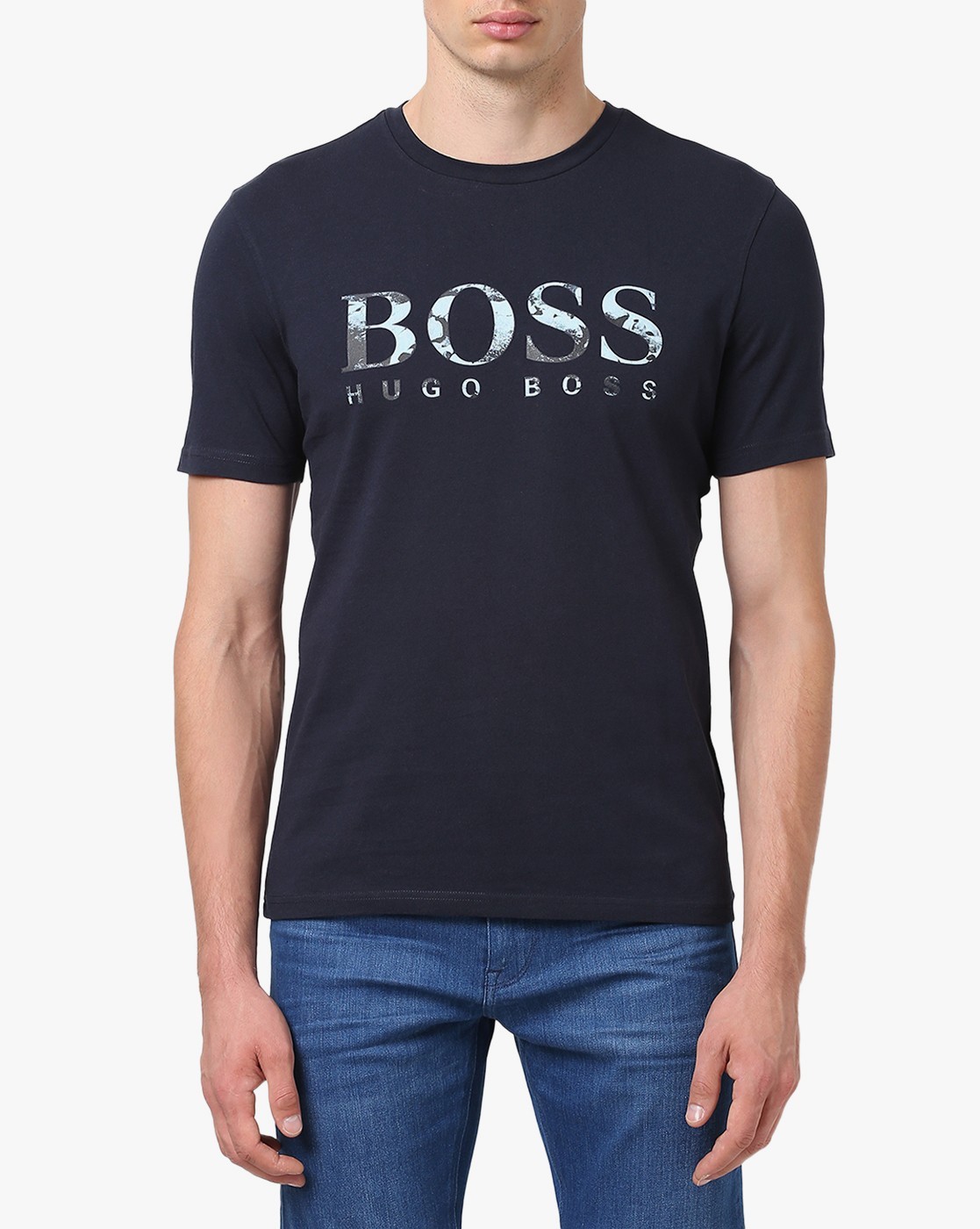 hugo boss dark blue t shirt