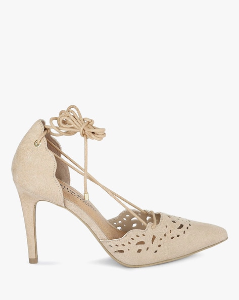 Buy Nude Heeled Shoes for Women by 