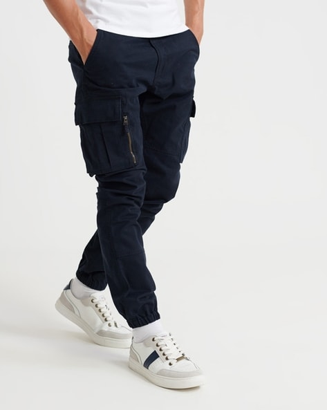 navy blue skinny cargo pants