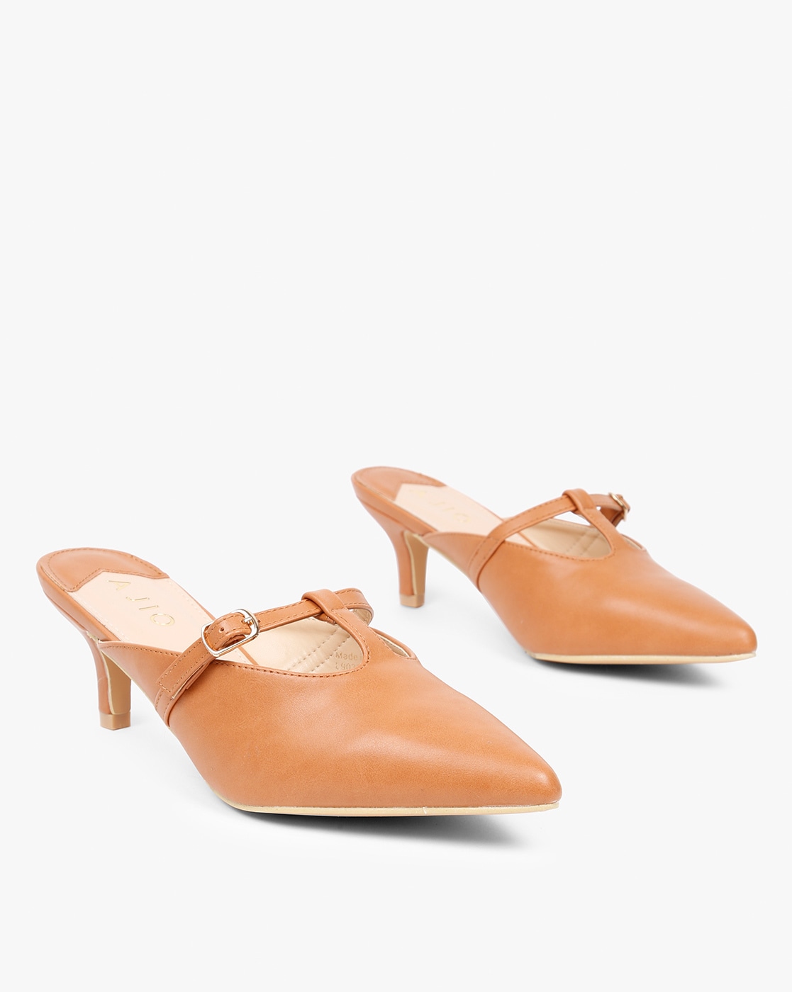 Buy Tan Brown Heeled Shoes for Women by 