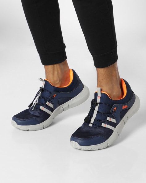 lee cooper navy blue running shoes