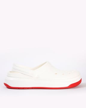 crocs white slip on