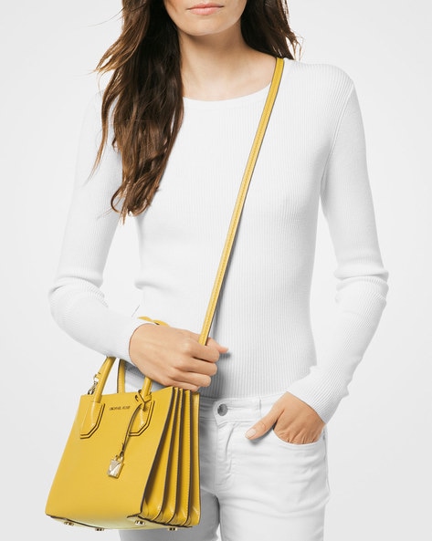 Yellow bag store michael kors