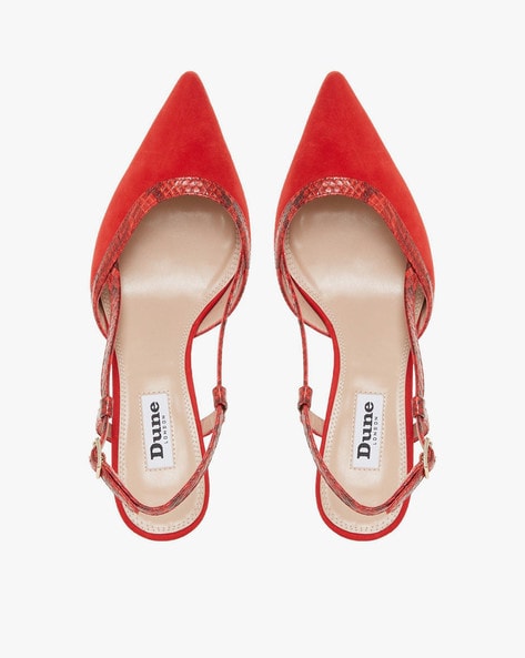 Red hot sale heels dune