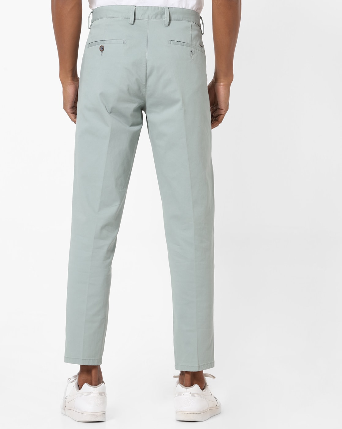 PETER ENGLAND Slim Fit Men Light Green Trousers - Buy PETER ENGLAND Slim  Fit Men Light Green Trousers Online at Best Prices in India | Flipkart.com