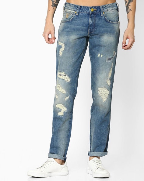 Buy Light Blue Jeans for Men by WRANGLER Online 