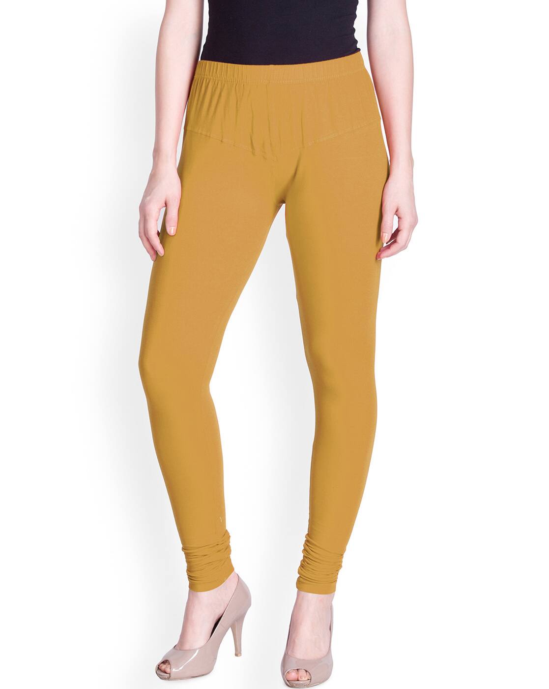 Buy Gold Leggings for Women by LYRA 