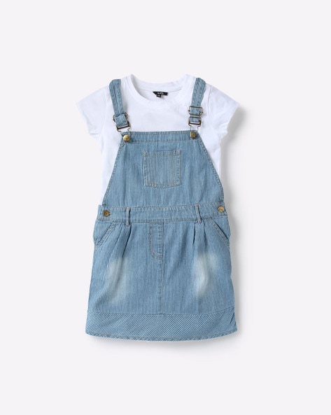 dungaree dress ajio