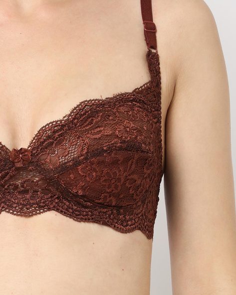 Buy Coffee Brown Bras for Women by Floret Online