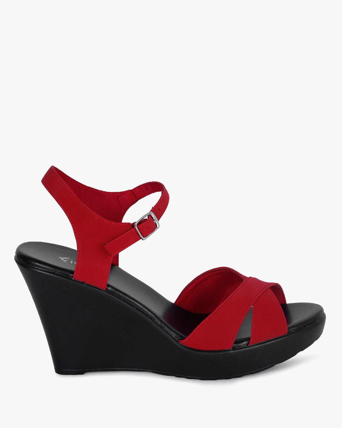 Red wedge shoes payless sale