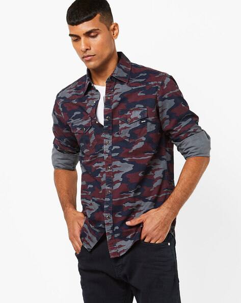 Buy Maroon \u0026 Navy Shirts for Men by GAS 