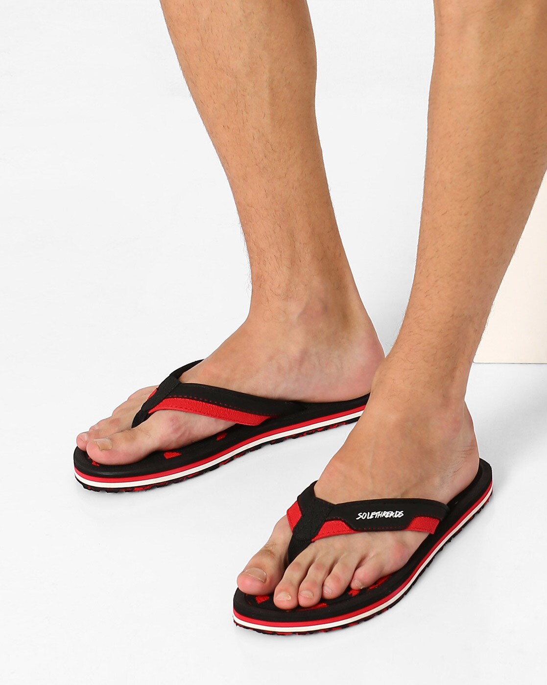 Buy Black Flip Flop Slippers For Men By Sole Threads Online