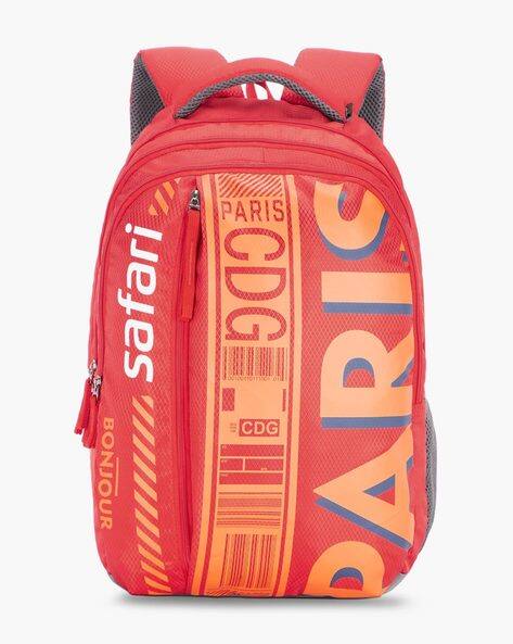 safari red backpack