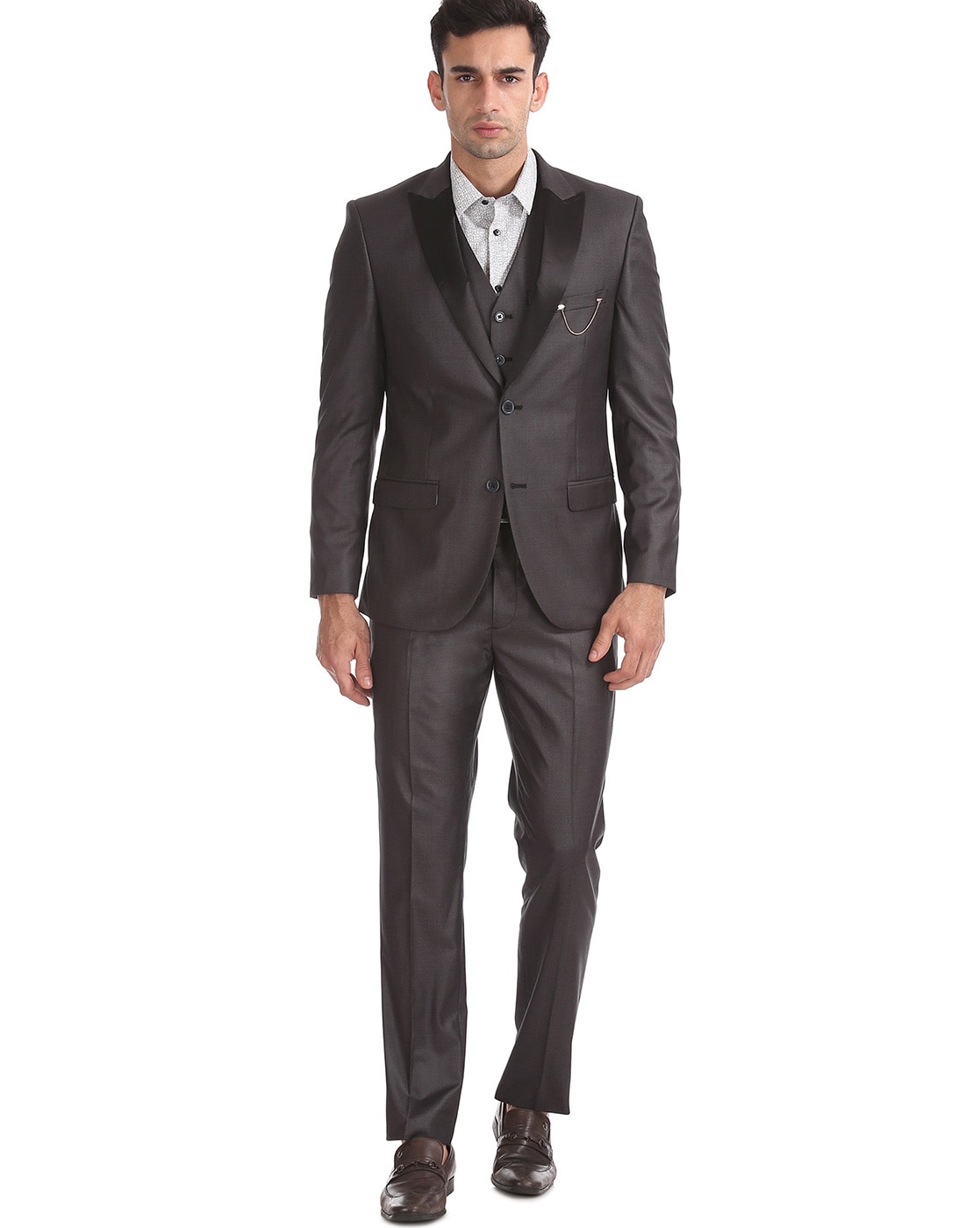 Blue Check Suit With Grey Waistcoat  Marc Darcy