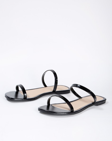 Buy Grey Flat Sandals for Women by Styli Online | Ajio.com