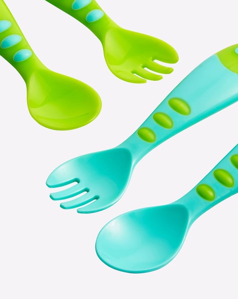 Baby spoon & fork that are easy to grip