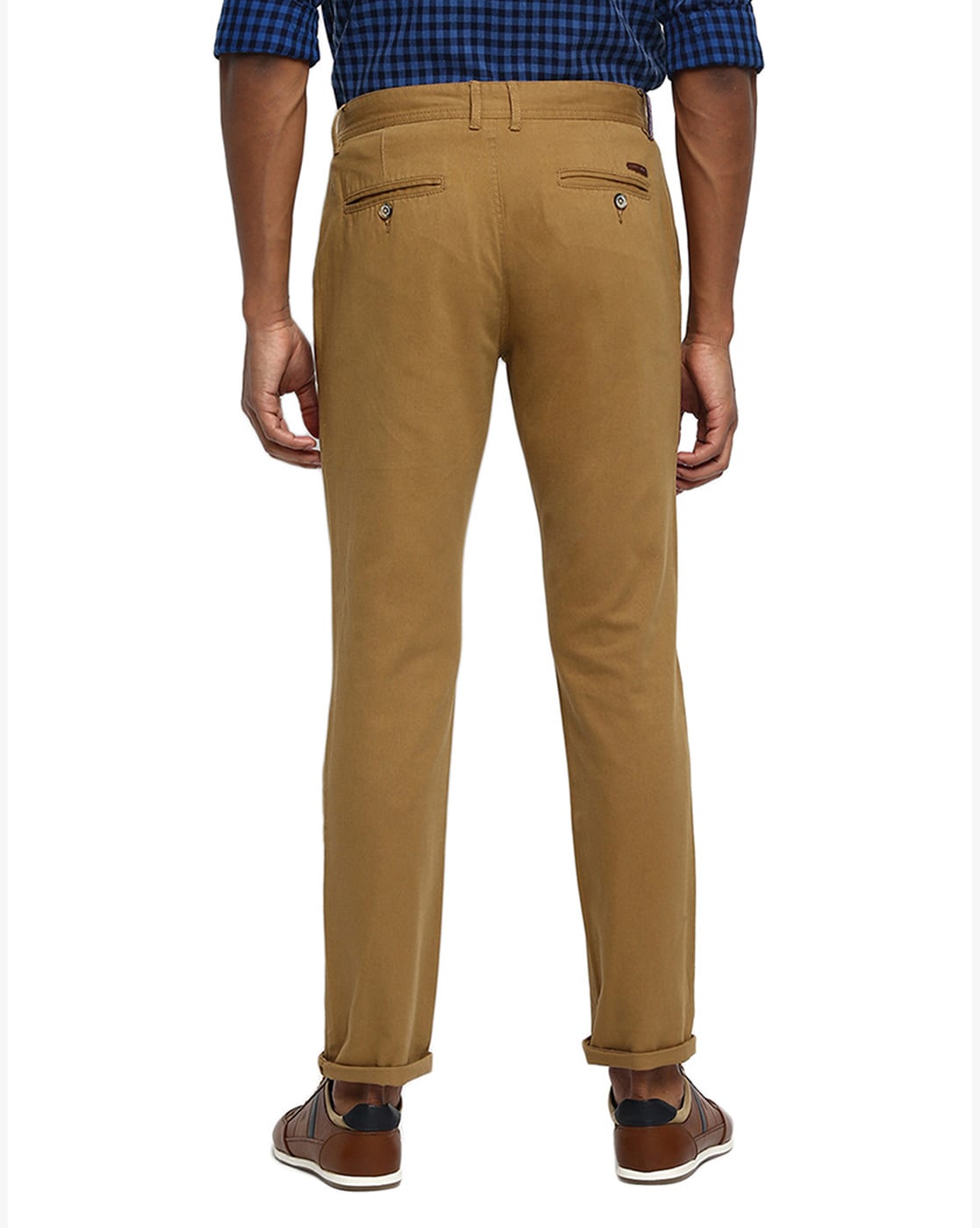 Buy Ruf & Tuf Beige Slim Fit Trousers for Men Online @ Tata CLiQ