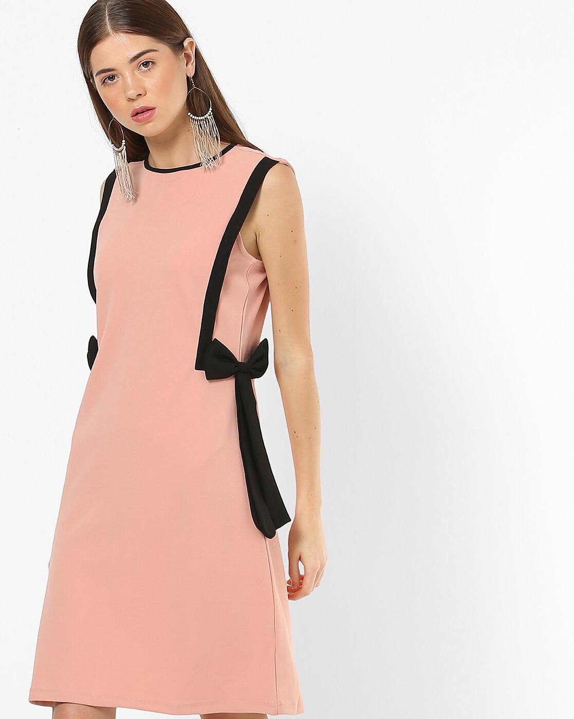 ajio pink dress
