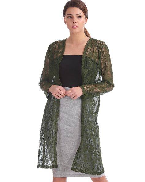 Buy Olive Shrugs \u0026 Jackets for Women by 