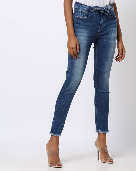 waist tie jeans