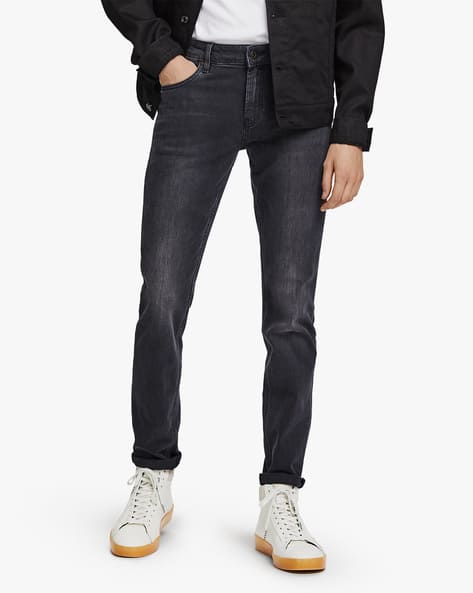 Mid-Rise Washed Relaxed Fit Jeans