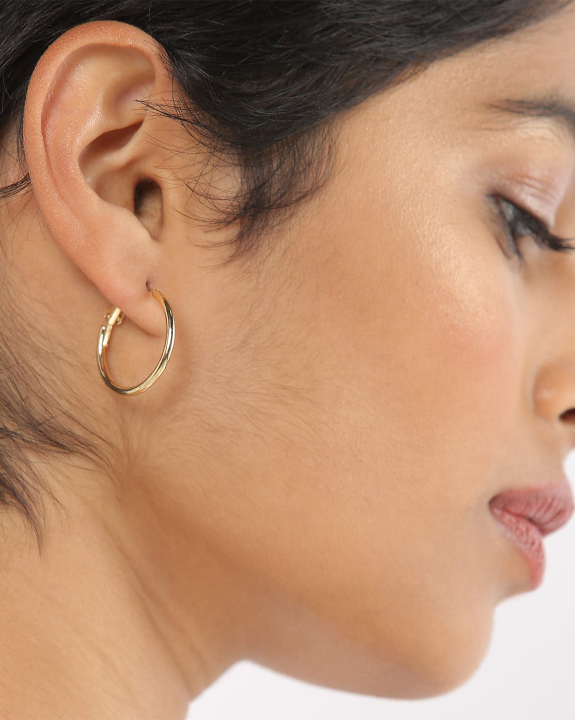 18kt Yellow Gold Round Hoop Earrings | Costco