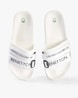 UNITED COLORS OF BENETTON Textured Slides with Branding (White)