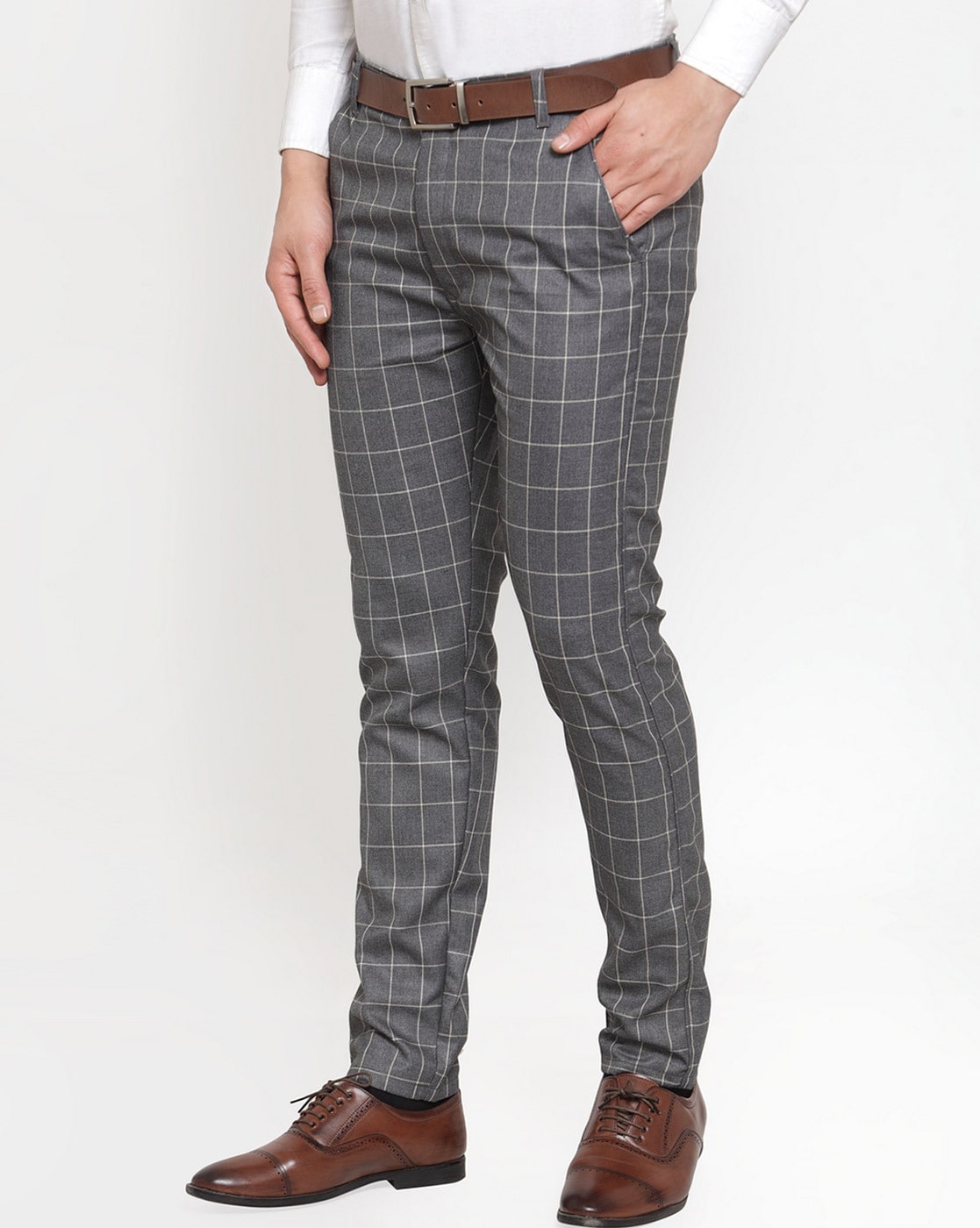 Buy Grey Trousers \u0026 Pants for Men by 