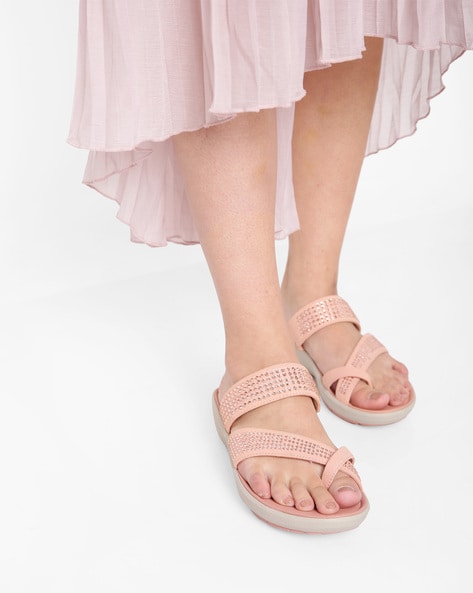 Buy Pink Heeled Sandals for Women by 
