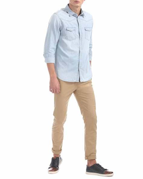 Sparky S-xxl Mens Plain Denim Shirts at Rs 695 in Delhi | ID: 20571151530