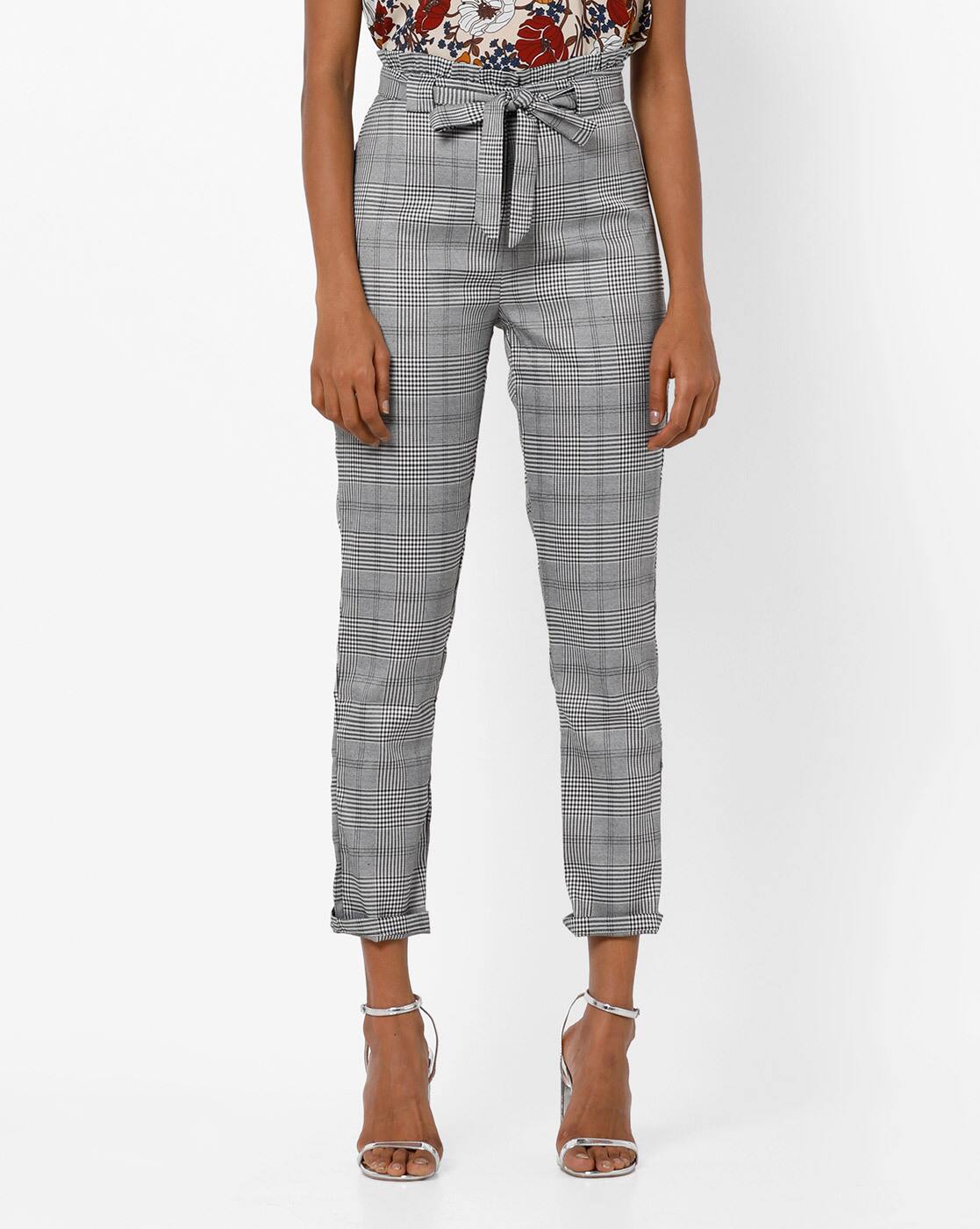 Buy Grey Trousers \u0026 Pants for Women by 