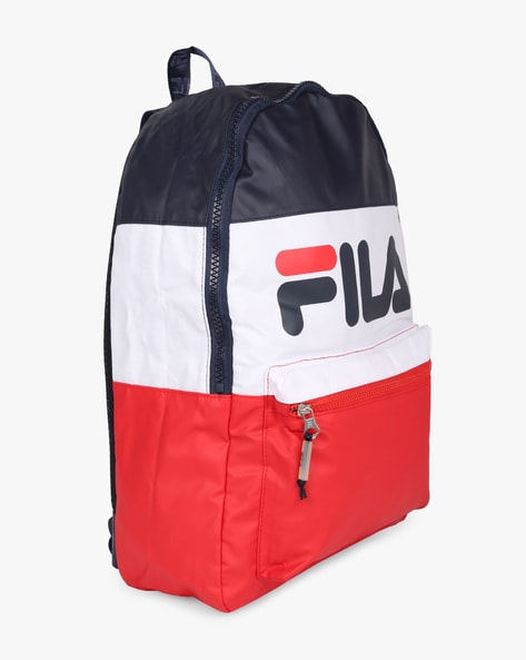 Fila backpack red white on sale blue