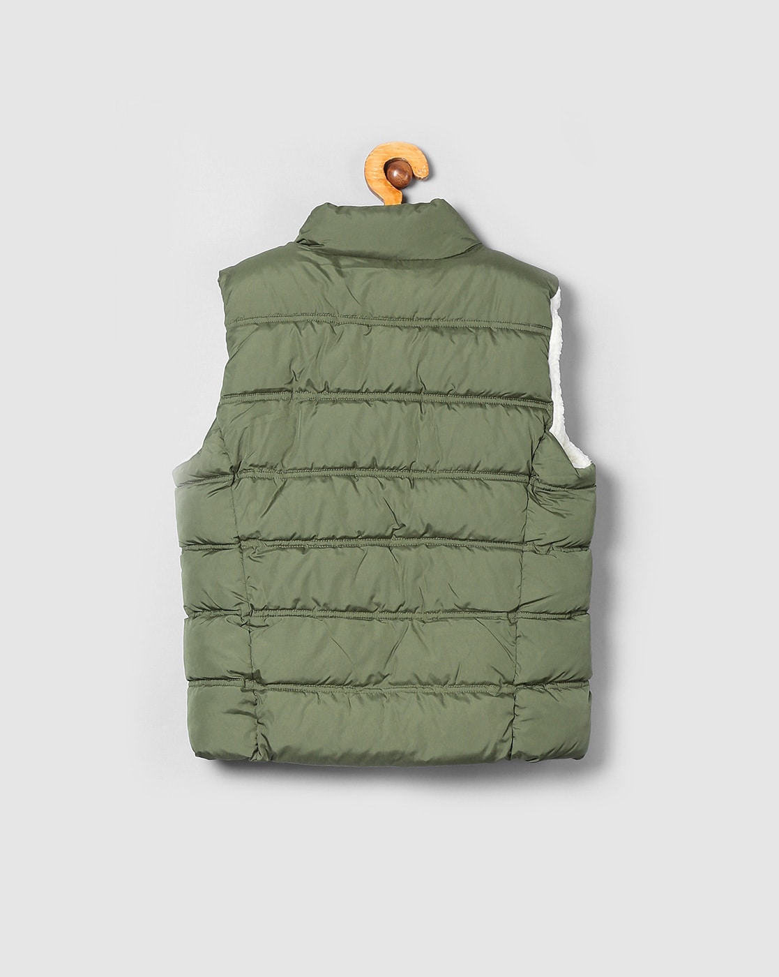 gap green puffer jacket