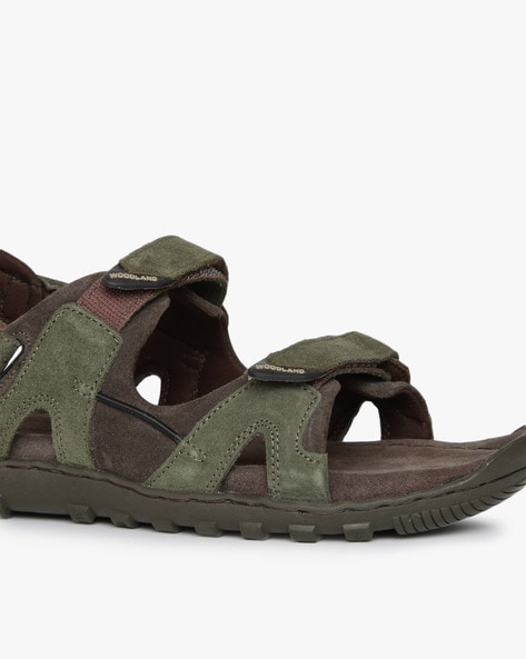 Woodland Olive Green Leather Sandals for men (41) : Amazon.in: Fashion