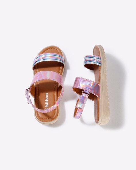 Buy Pink Sandals for Girls by KITTENS Online Ajio