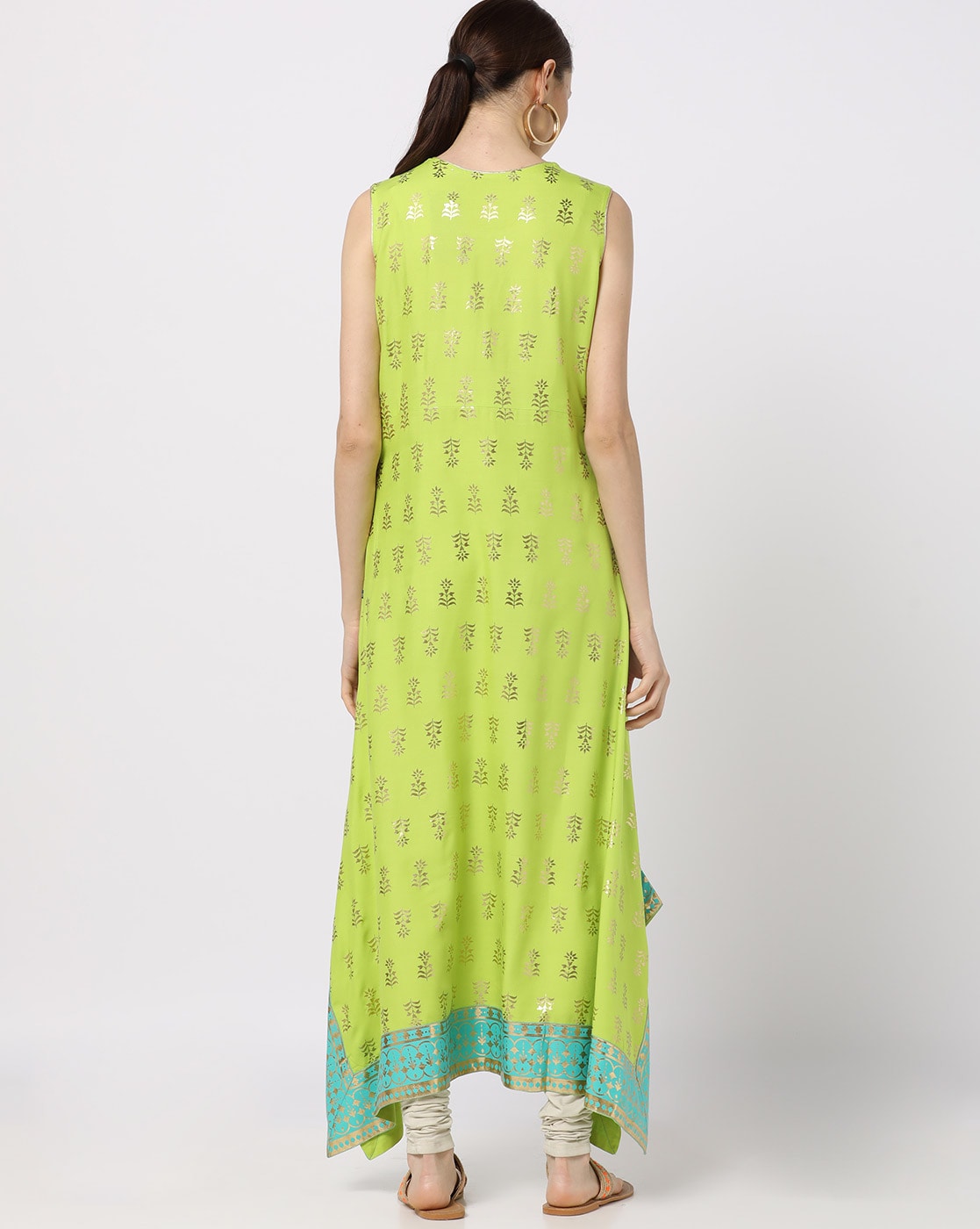 Buy Geometric Print High-Low A-Line Kurta Online at Best Prices in India -  JioMart.