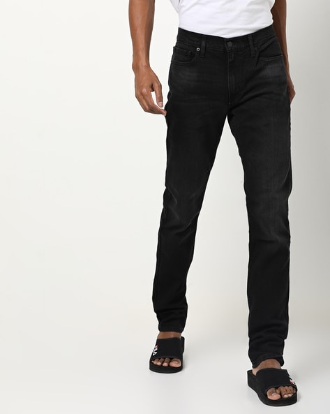 black levi jeans slim fit