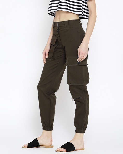Buy Brown Trousers  Pants for Women by RIDER REPUBLIC Online  Ajiocom