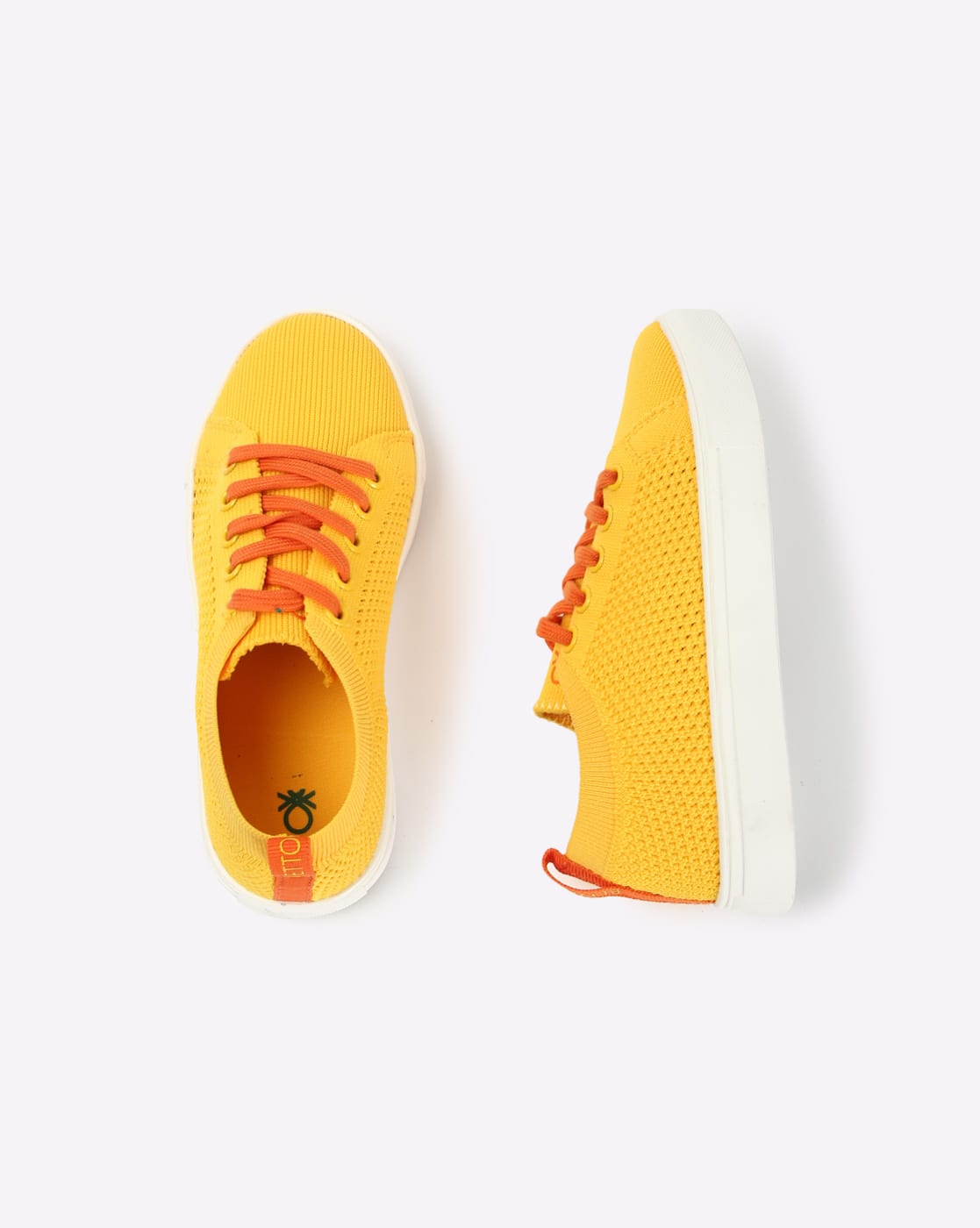 united colors of benetton yellow shoes