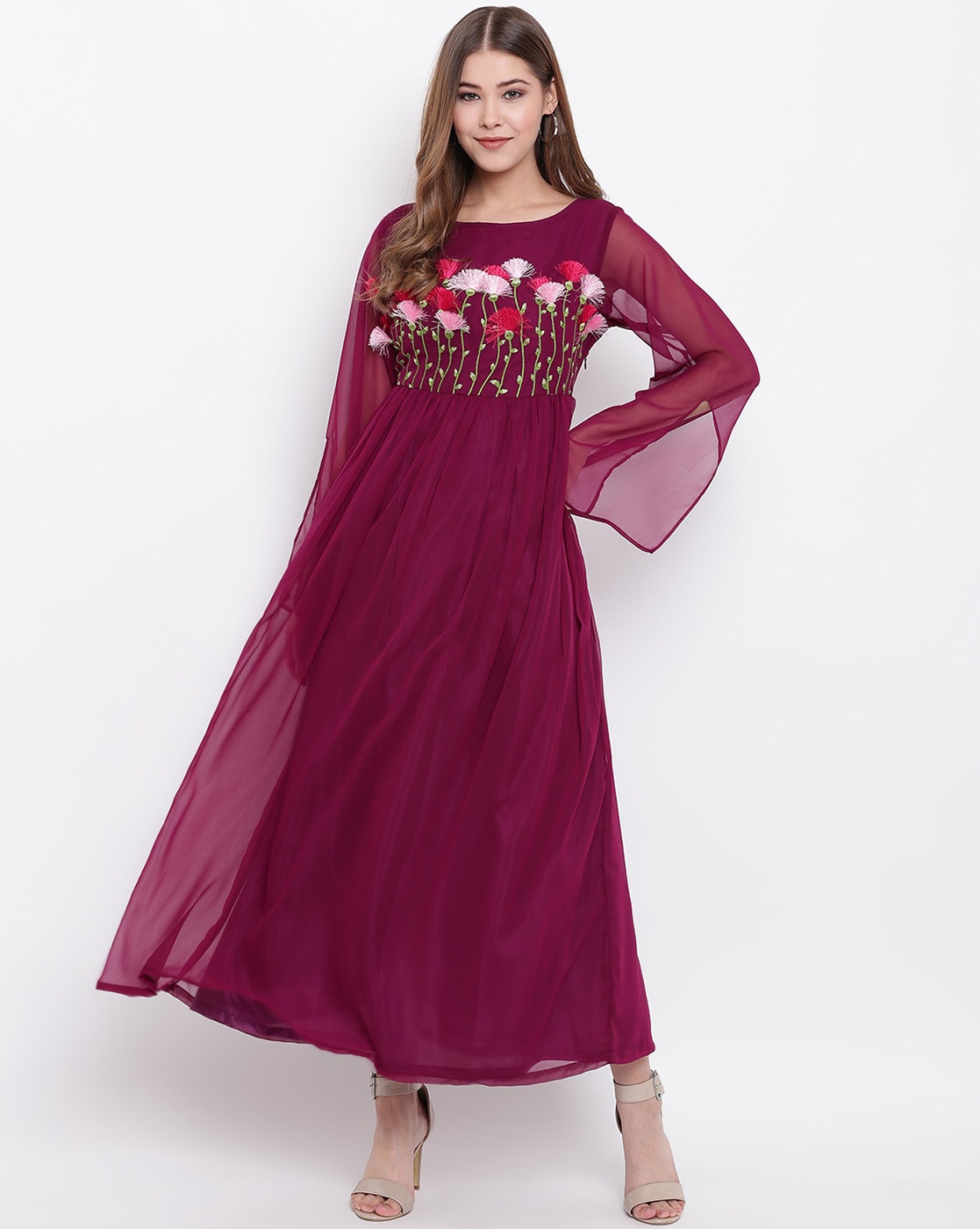 maroon dress online