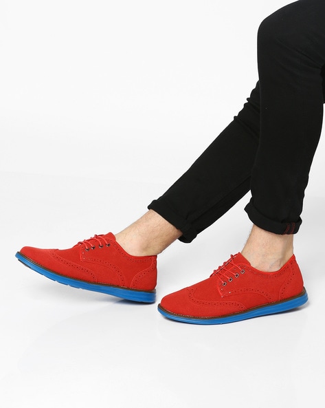 Ajio on sale red shoes