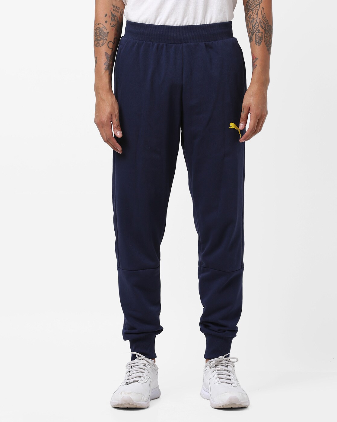 puma joggers blue